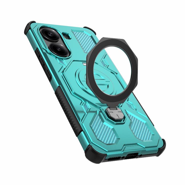 For Redmi Turbo 4 5G J-20 Solid Color MagSafe Magnetic TPU+PC Phone Case