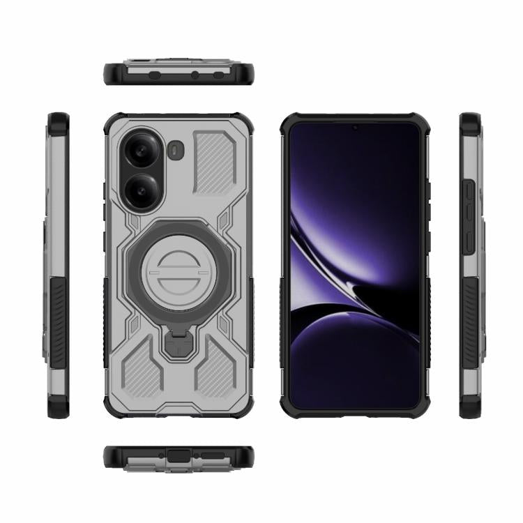 For Redmi Turbo 4 5G J-20 Solid Color MagSafe Magnetic TPU+PC Phone Case