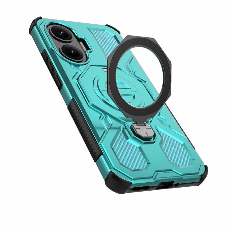 For Redmi Turbo 4 Pro 5G J-20 Solid Color MagSafe Magnetic TPU+PC Phone Case