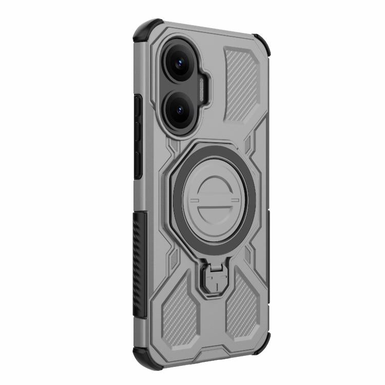 For Redmi Turbo 4 Pro 5G J-20 Solid Color MagSafe Magnetic TPU+PC Phone Case
