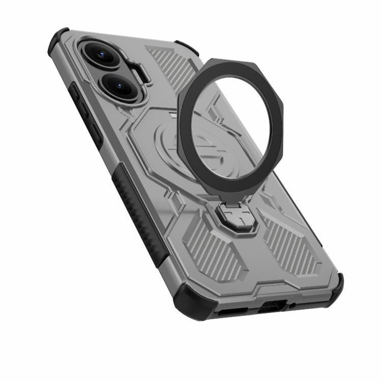 For Redmi Turbo 4 Pro 5G J-20 Solid Color MagSafe Magnetic TPU+PC Phone Case