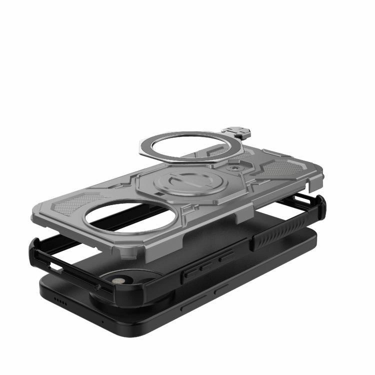 For Redmi K80 Ultra 5G J-20 Solid Color MagSafe Magnetic TPU+PC Phone Case