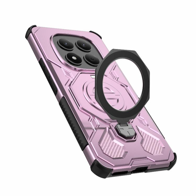 For Redmi Note 15 Pro 4G Global 163.2mm J-20 Solid Color MagSafe Magnetic TPU+PC Phone Case