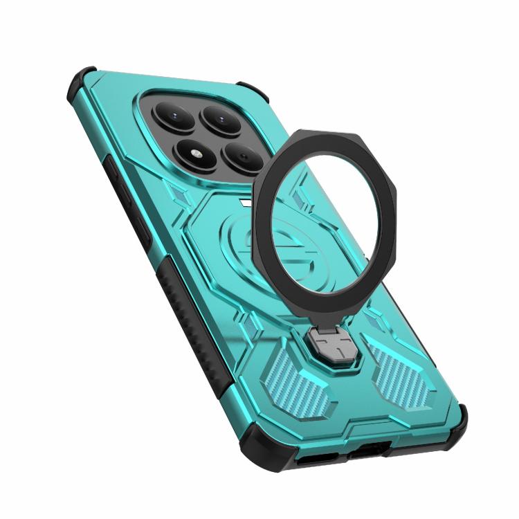 For Redmi Note 15 Pro 4G Global 163.2mm J-20 Solid Color MagSafe Magnetic TPU+PC Phone Case
