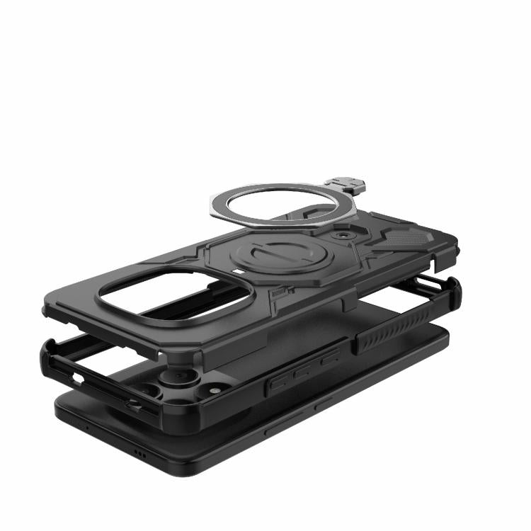 For Redmi Note 15 Pro 4G Global 163.2mm J-20 Solid Color MagSafe Magnetic TPU+PC Phone Case