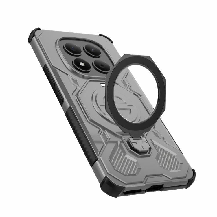 For Redmi Note 15 Pro 4G Global 163.2mm J-20 Solid Color MagSafe Magnetic TPU+PC Phone Case