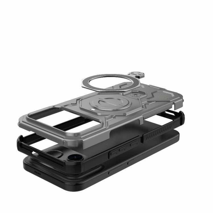 For Redmi K90 Pro Max 5G J-20 Solid Color MagSafe Magnetic TPU+PC Phone Case