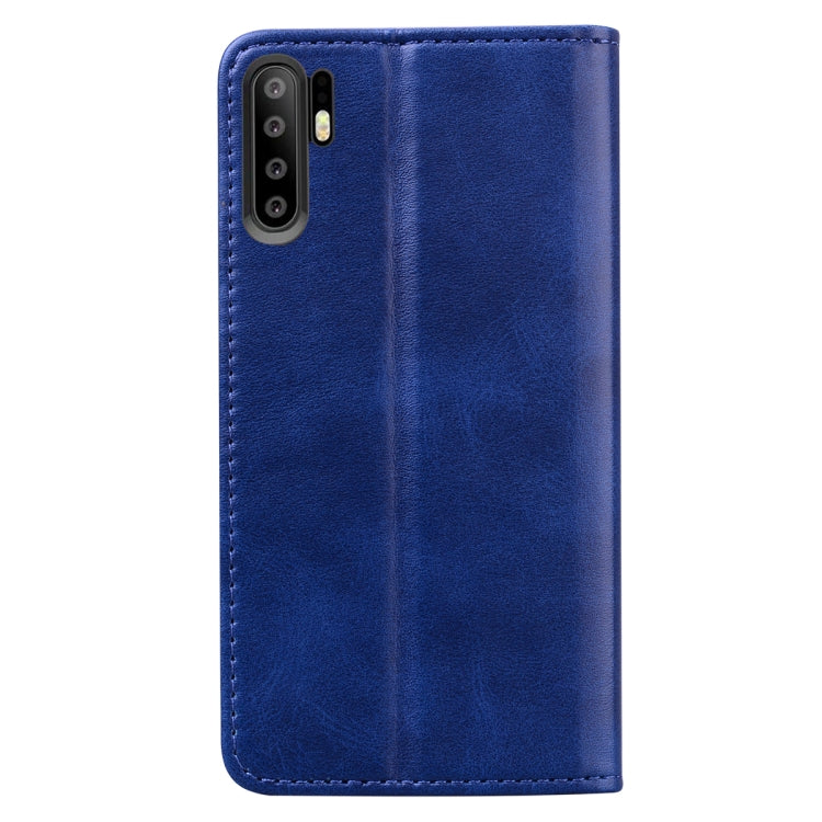 For Huawei P30 Pro Business Stitching Horizontal Flip Leather Case with Double Folding & Bracket & Card Slots & Photo Frame & Wallet