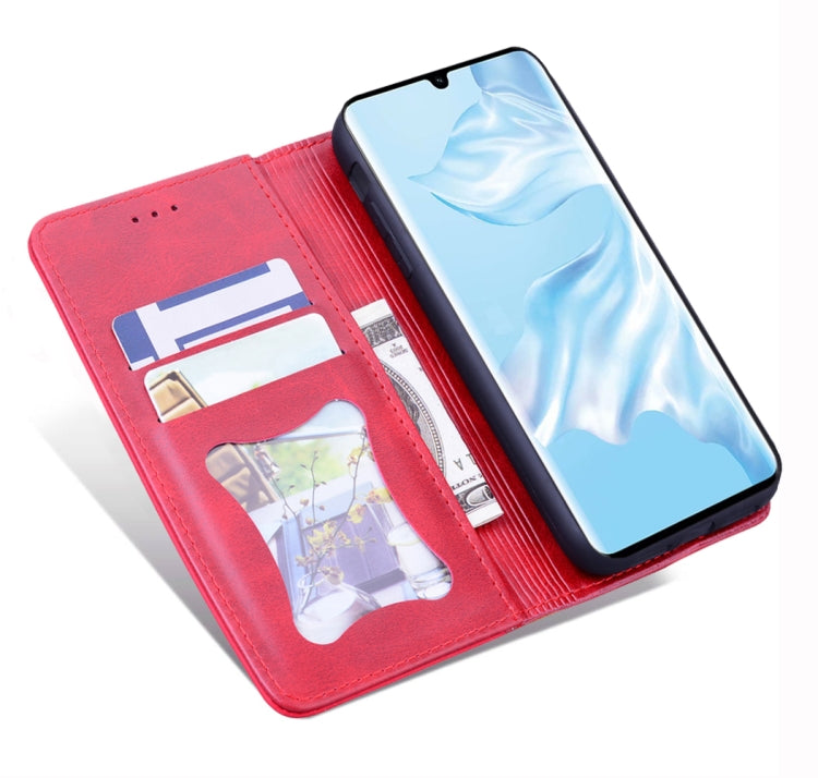 For Huawei P30 Pro Business Stitching Horizontal Flip Leather Case with Double Folding & Bracket & Card Slots & Photo Frame & Wallet