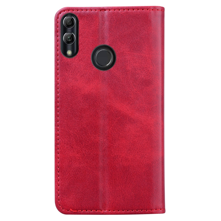 For Huawei P Smart (2019) Business Stitching Horizontal Flip Leather Case with Double Folding & Bracket & Card Slots & Photo Frame & Wallet