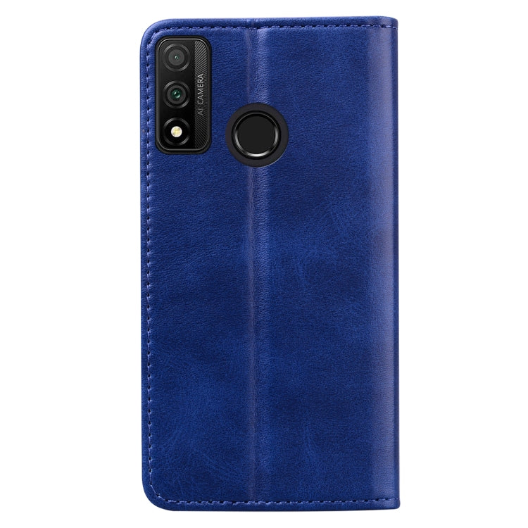 For Huawei P Smart (2020) Business Stitching Horizontal Flip Leather Case with Double Folding & Bracket & Card Slots & Photo Frame & Wallet