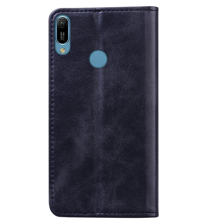 For Huawei Honor Play 8A Business Stitching Horizontal Flip Leather Case with Double Folding & Bracket & Card Slots & Photo Frame & Wallet