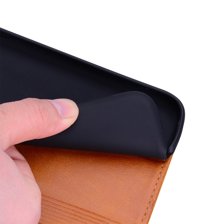 For Huawei Y7 Pro (2019) Business Stitching Horizontal Flip Leather Case with Double Folding & Bracket & Card Slots & Photo Frame & Wallet