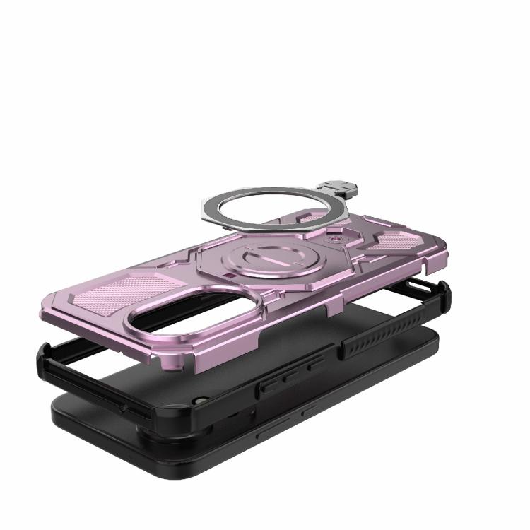 For Huawei nova 12 5G J-20 Solid Color MagSafe Magnetic TPU+PC Phone Case