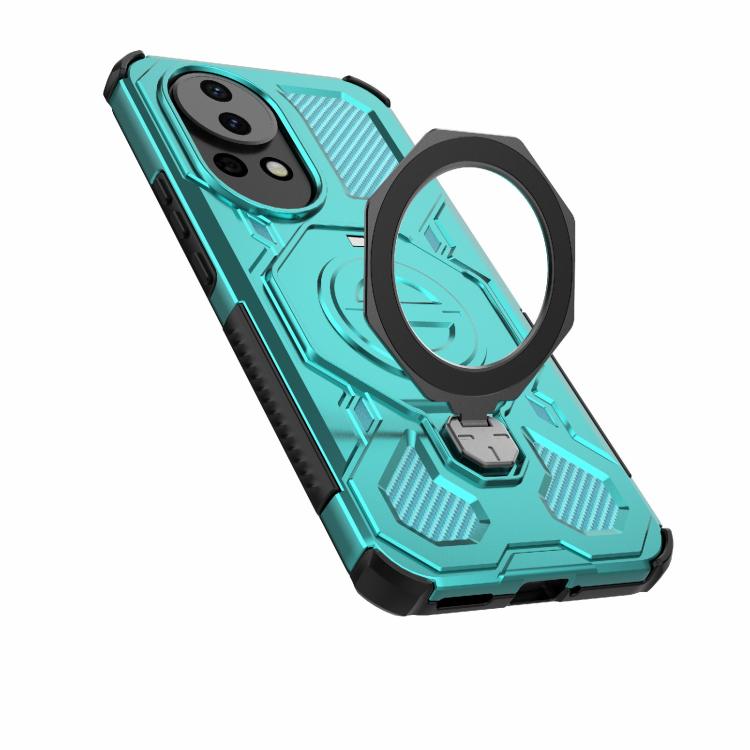 For Huawei nova 12 5G J-20 Solid Color MagSafe Magnetic TPU+PC Phone Case
