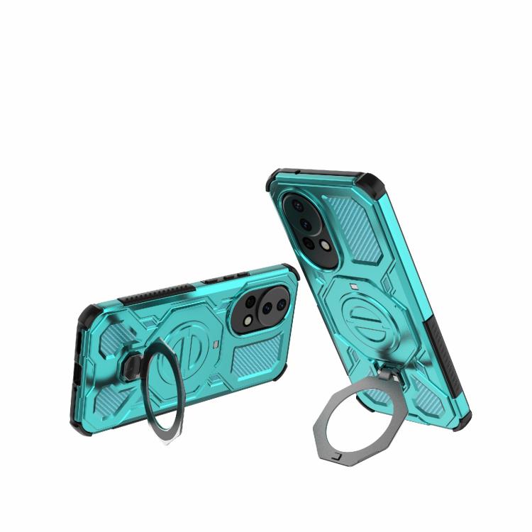 For Huawei nova 12 5G J-20 Solid Color MagSafe Magnetic TPU+PC Phone Case