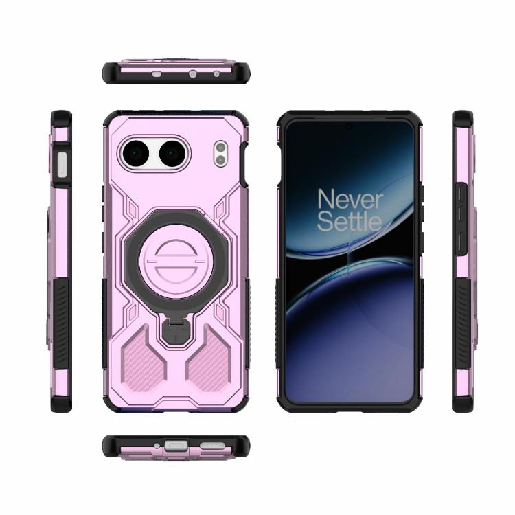 For OnePlus Nord 4 5G Global J-20 Solid Color MagSafe Magnetic TPU+PC Phone Case