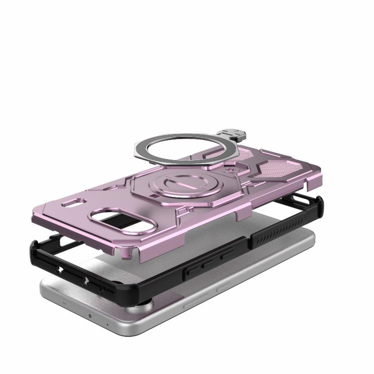 For OnePlus Nord 4 5G Global J-20 Solid Color MagSafe Magnetic TPU+PC Phone Case