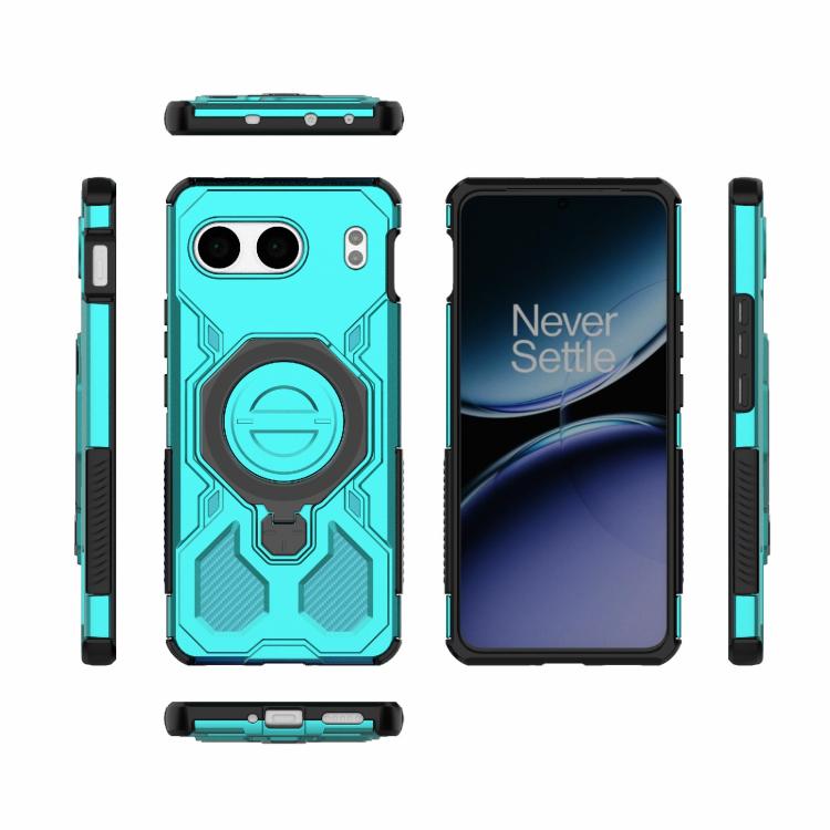 For OnePlus Nord 4 5G Global J-20 Solid Color MagSafe Magnetic TPU+PC Phone Case