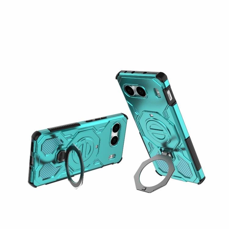 For OnePlus Nord 4 5G Global J-20 Solid Color MagSafe Magnetic TPU+PC Phone Case