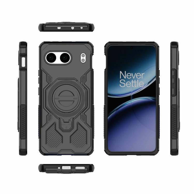 For OnePlus Nord 4 5G Global J-20 Solid Color MagSafe Magnetic TPU+PC Phone Case