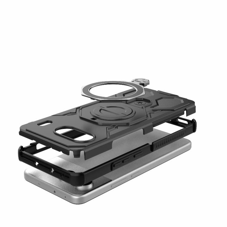For OnePlus Nord 4 5G Global J-20 Solid Color MagSafe Magnetic TPU+PC Phone Case