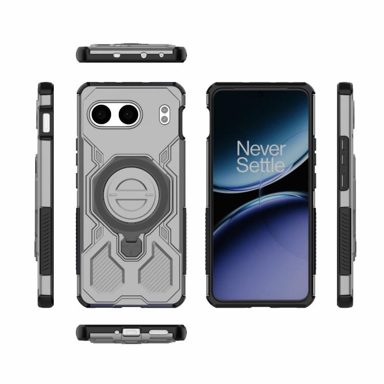 For OnePlus Nord 4 5G Global J-20 Solid Color MagSafe Magnetic TPU+PC Phone Case