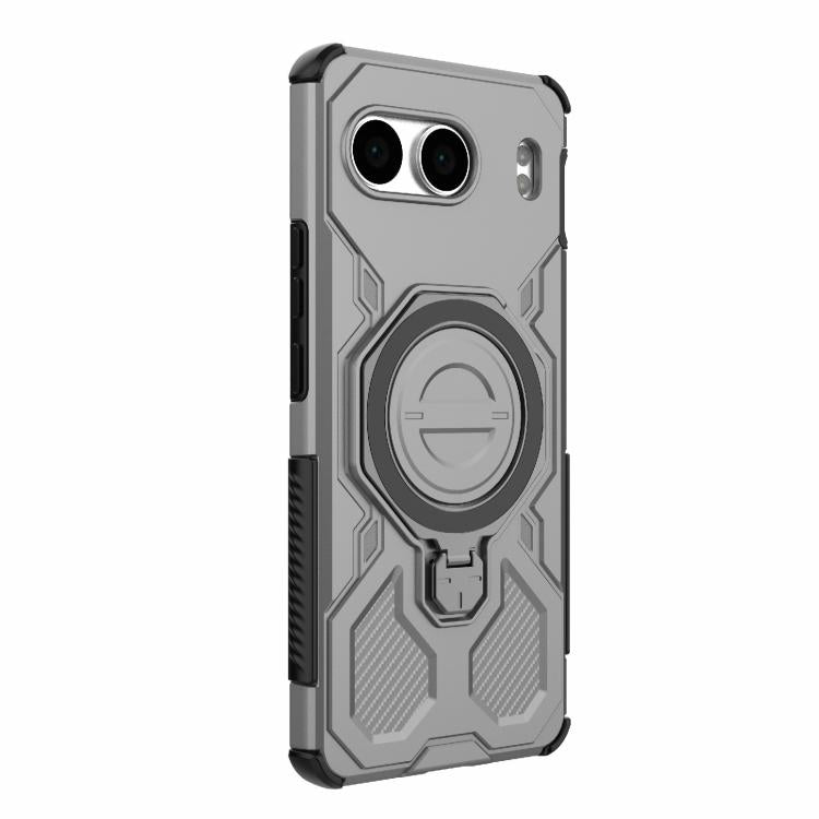 For OnePlus Nord 4 5G Global J-20 Solid Color MagSafe Magnetic TPU+PC Phone Case