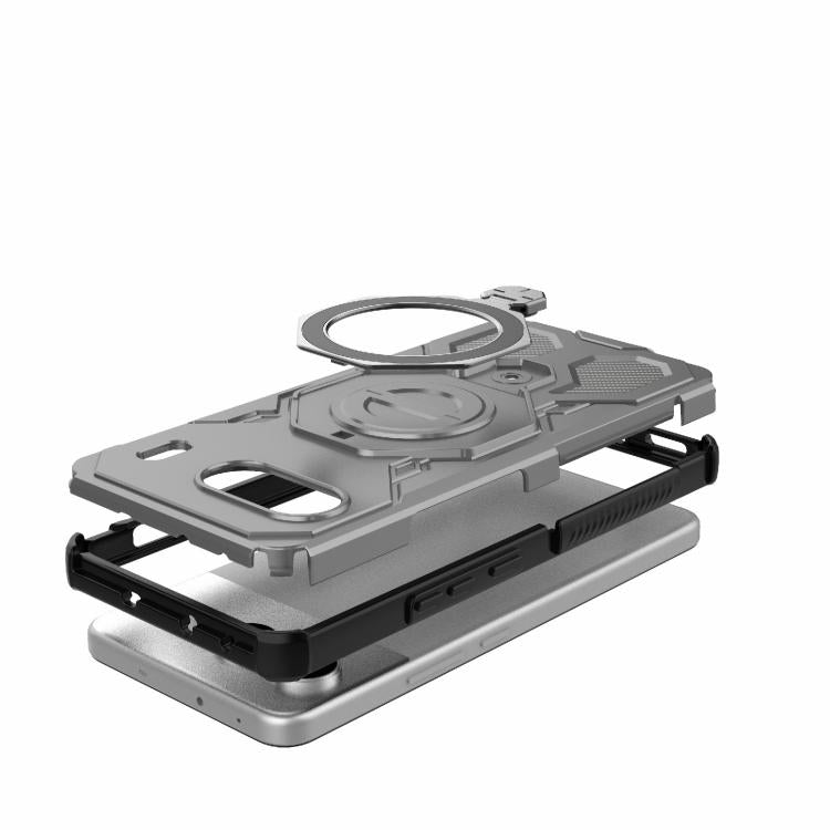 For OnePlus Nord 4 5G Global J-20 Solid Color MagSafe Magnetic TPU+PC Phone Case
