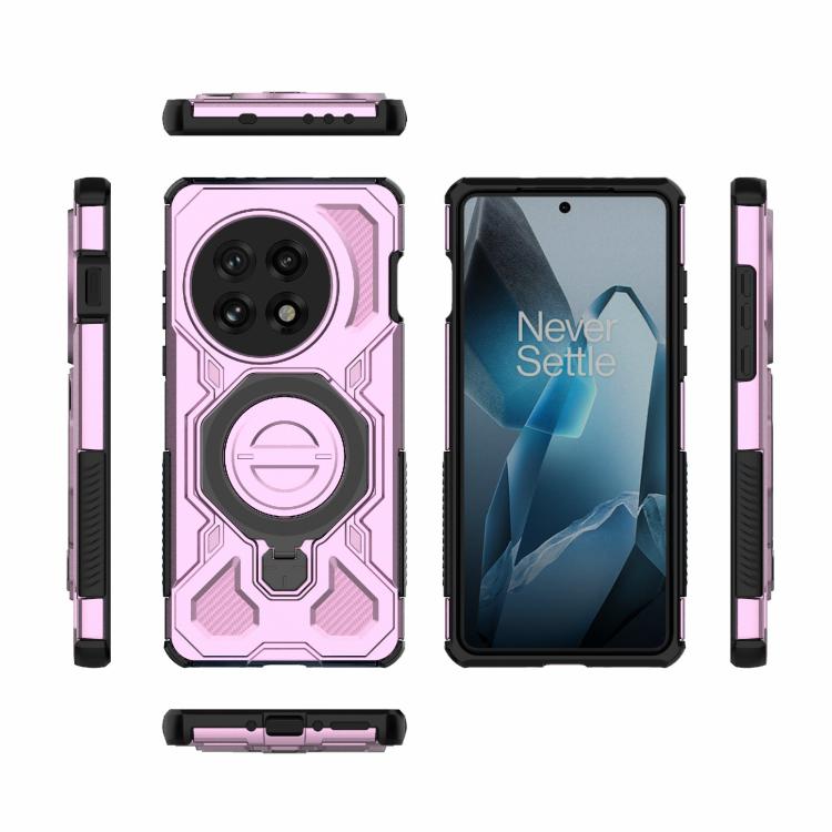 For OnePlus 13 5G J-20 Solid Color MagSafe Magnetic TPU+PC Phone Case