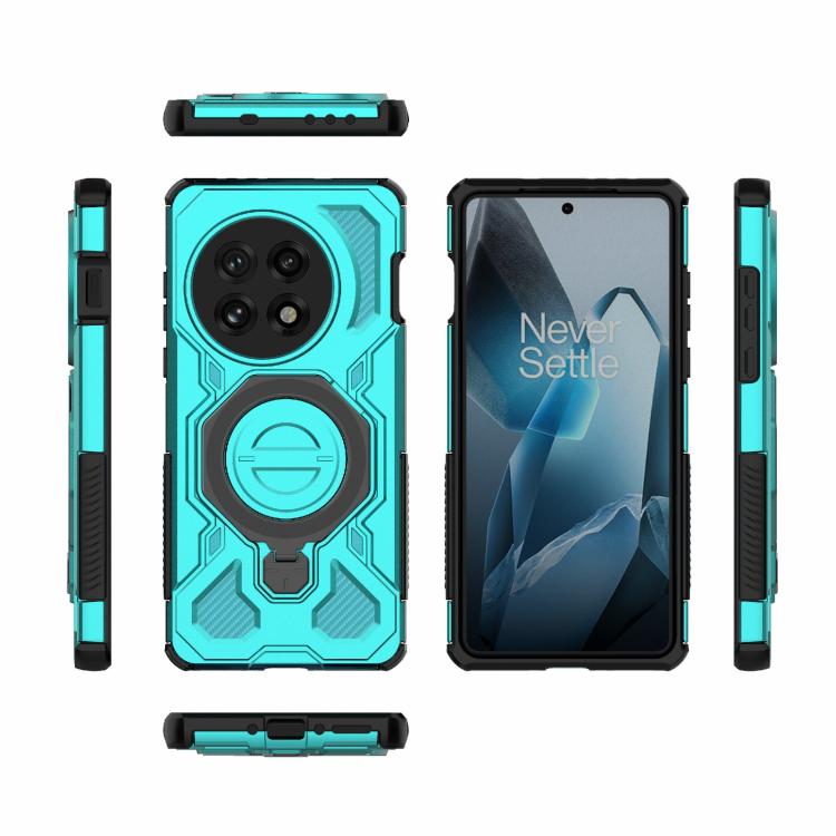 For OnePlus 13 5G J-20 Solid Color MagSafe Magnetic TPU+PC Phone Case