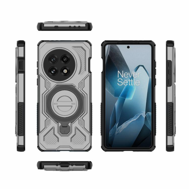 For OnePlus 13 5G J-20 Solid Color MagSafe Magnetic TPU+PC Phone Case