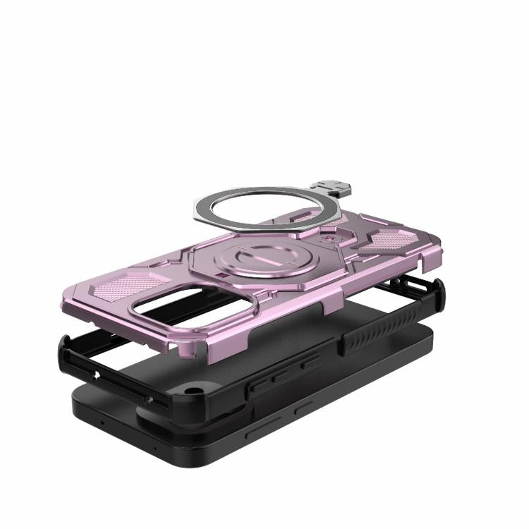 For OnePlus 13T 5G J-20 Solid Color MagSafe Magnetic TPU+PC Phone Case