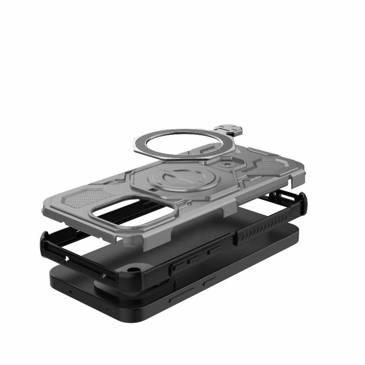 For OnePlus 13T 5G J-20 Solid Color MagSafe Magnetic TPU+PC Phone Case