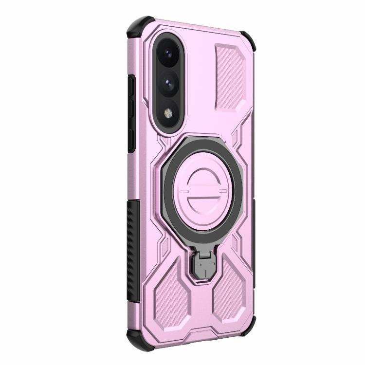 For OnePlus Ace 5 Ultra 5G / Nord 5 J-20 Solid Color MagSafe Magnetic TPU+PC Phone Case