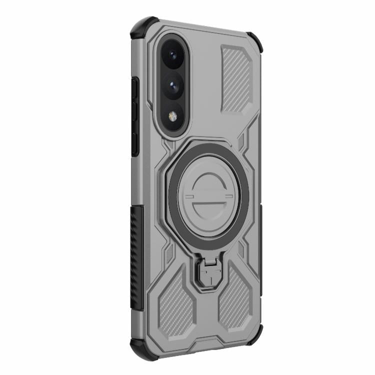 For OnePlus Ace 5 Ultra 5G / Nord 5 J-20 Solid Color MagSafe Magnetic TPU+PC Phone Case