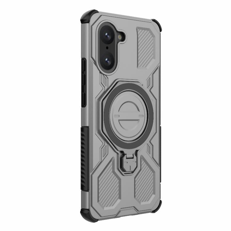 For OnePlus Ace 5 Racing 5G / Nord CE5 J-20 Solid Color MagSafe Magnetic TPU+PC Phone Case