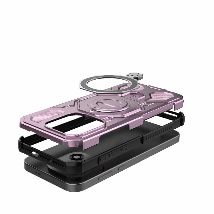 For OnePlus 15 5G J-20 Solid Color MagSafe Magnetic TPU+PC Phone Case