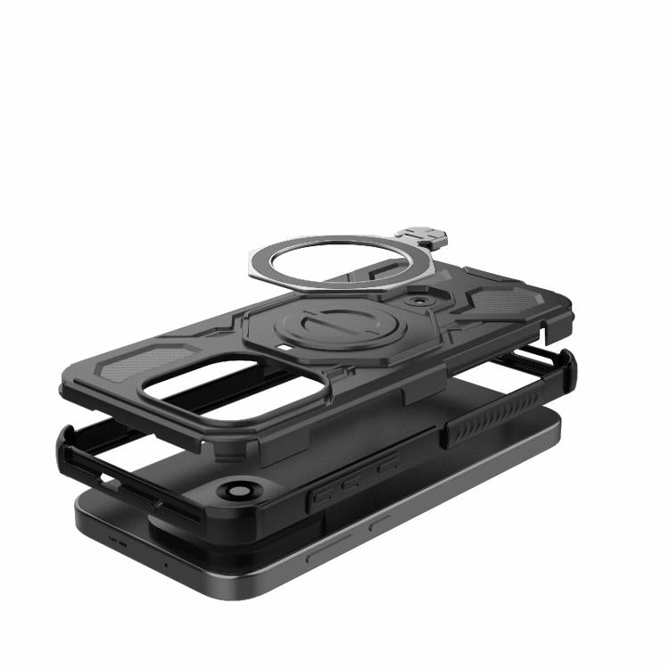 For OnePlus 15 5G J-20 Solid Color MagSafe Magnetic TPU+PC Phone Case
