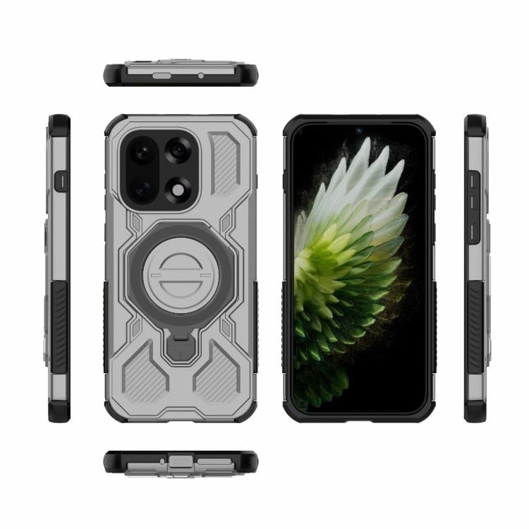 For OnePlus 15 5G J-20 Solid Color MagSafe Magnetic TPU+PC Phone Case