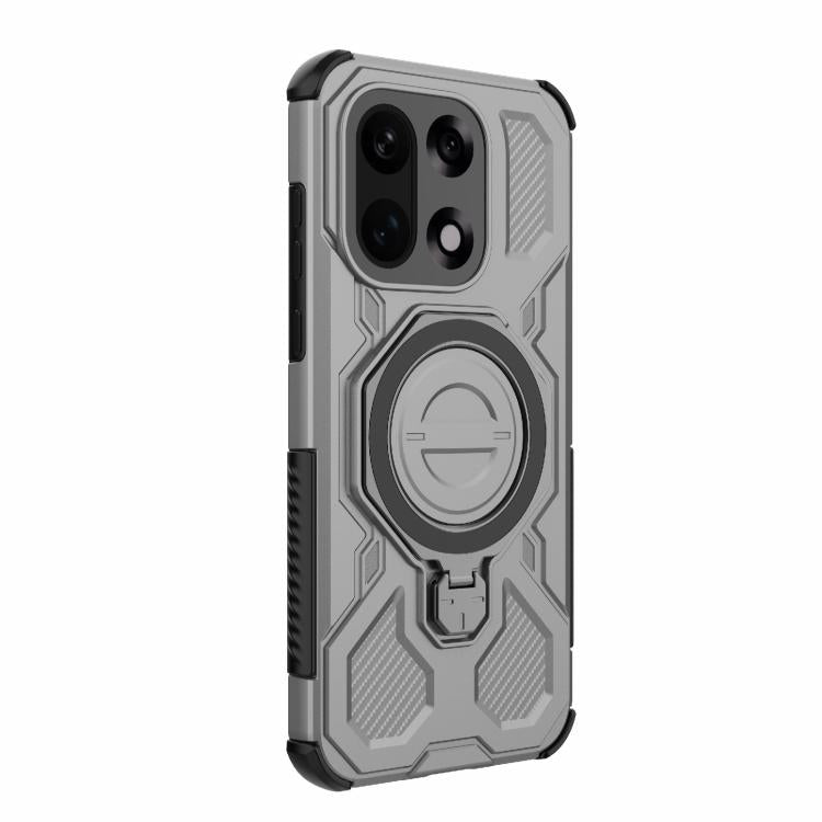 For OnePlus 15 5G J-20 Solid Color MagSafe Magnetic TPU+PC Phone Case