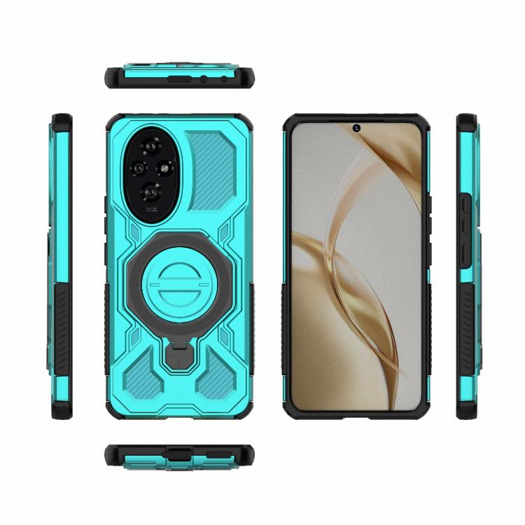 For Honor 200 5G J-20 Solid Color MagSafe Magnetic TPU+PC Phone Case