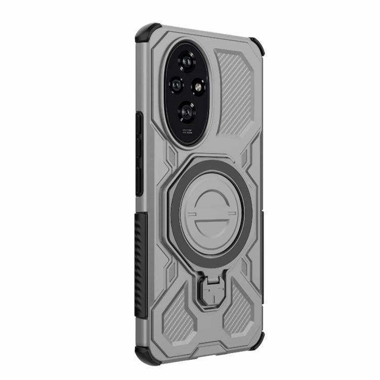 For Honor 200 5G J-20 Solid Color MagSafe Magnetic TPU+PC Phone Case