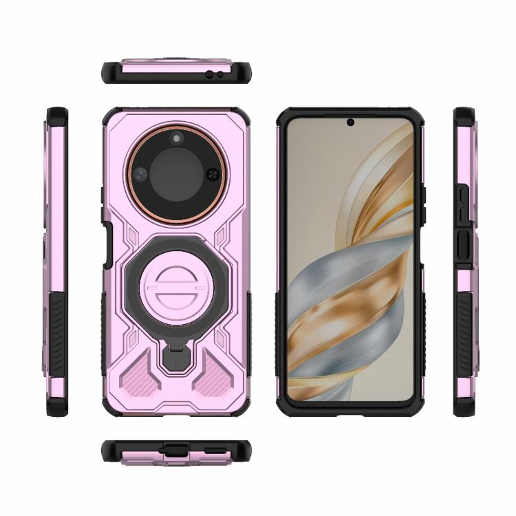 For Honor X60 5G J-20 Solid Color MagSafe Magnetic TPU+PC Phone Case