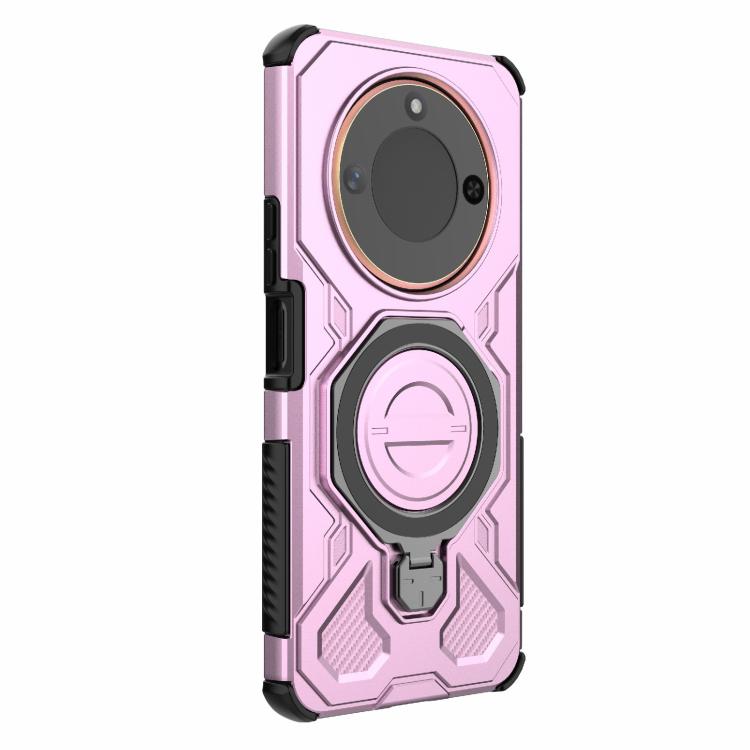 For Honor X60 5G J-20 Solid Color MagSafe Magnetic TPU+PC Phone Case