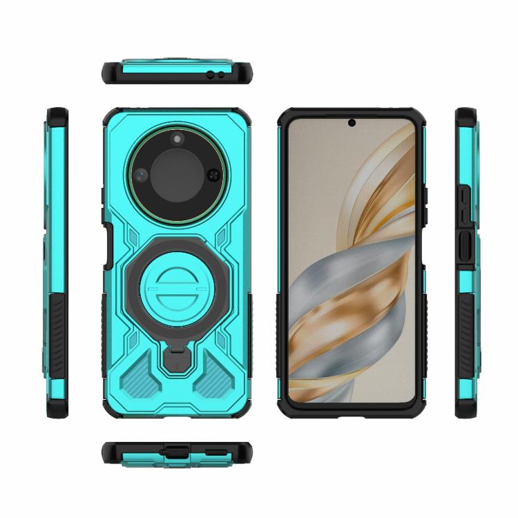 For Honor X60 5G J-20 Solid Color MagSafe Magnetic TPU+PC Phone Case