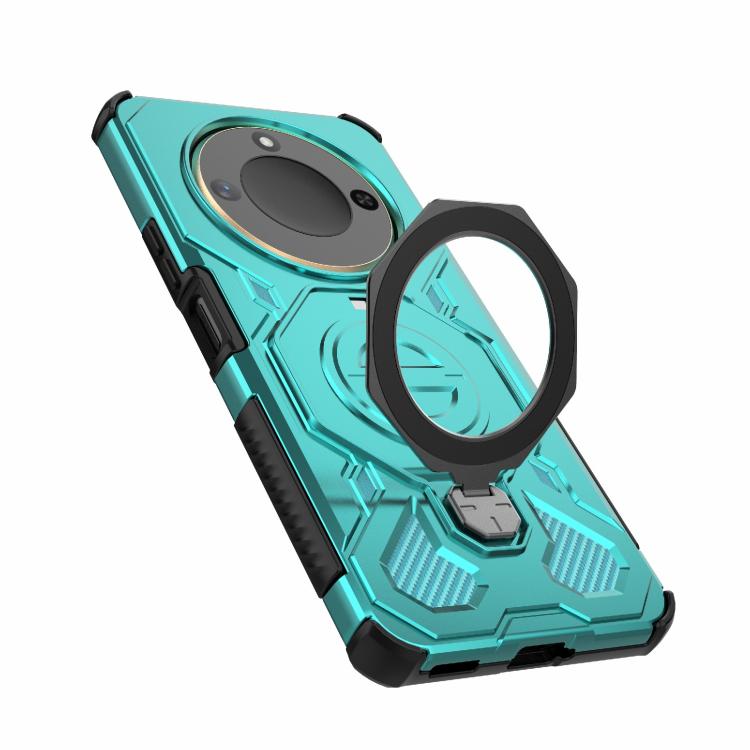 For Honor X60 5G J-20 Solid Color MagSafe Magnetic TPU+PC Phone Case