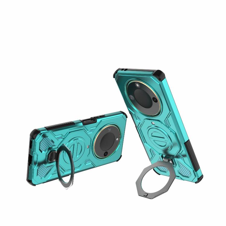 For Honor X60 5G J-20 Solid Color MagSafe Magnetic TPU+PC Phone Case
