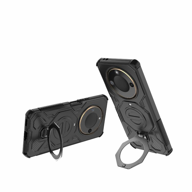 For Honor X60 5G J-20 Solid Color MagSafe Magnetic TPU+PC Phone Case