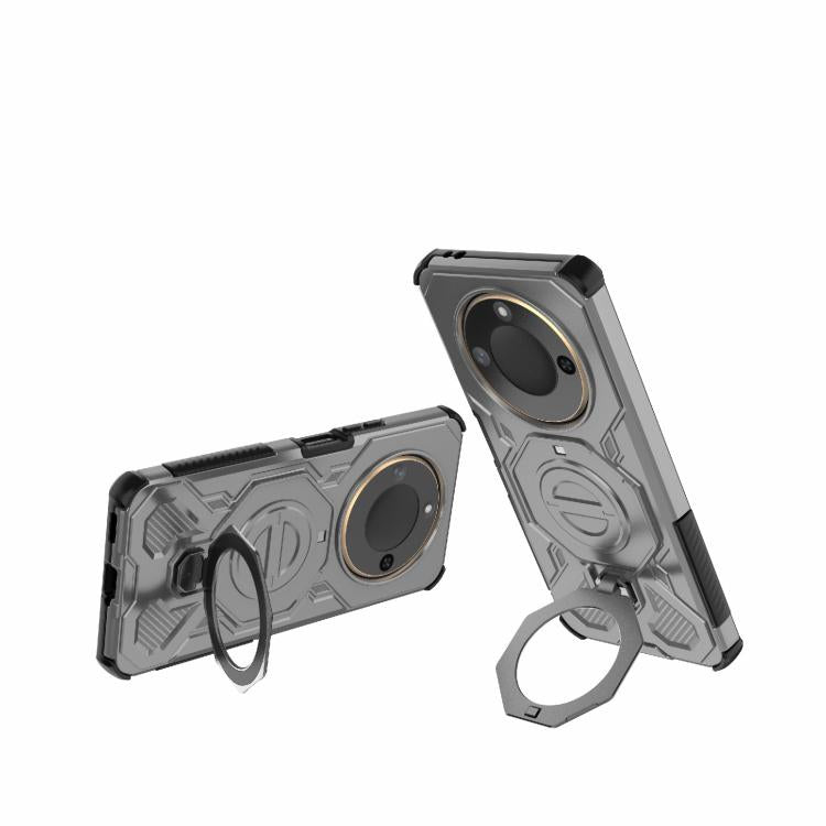 For Honor X60 5G J-20 Solid Color MagSafe Magnetic TPU+PC Phone Case